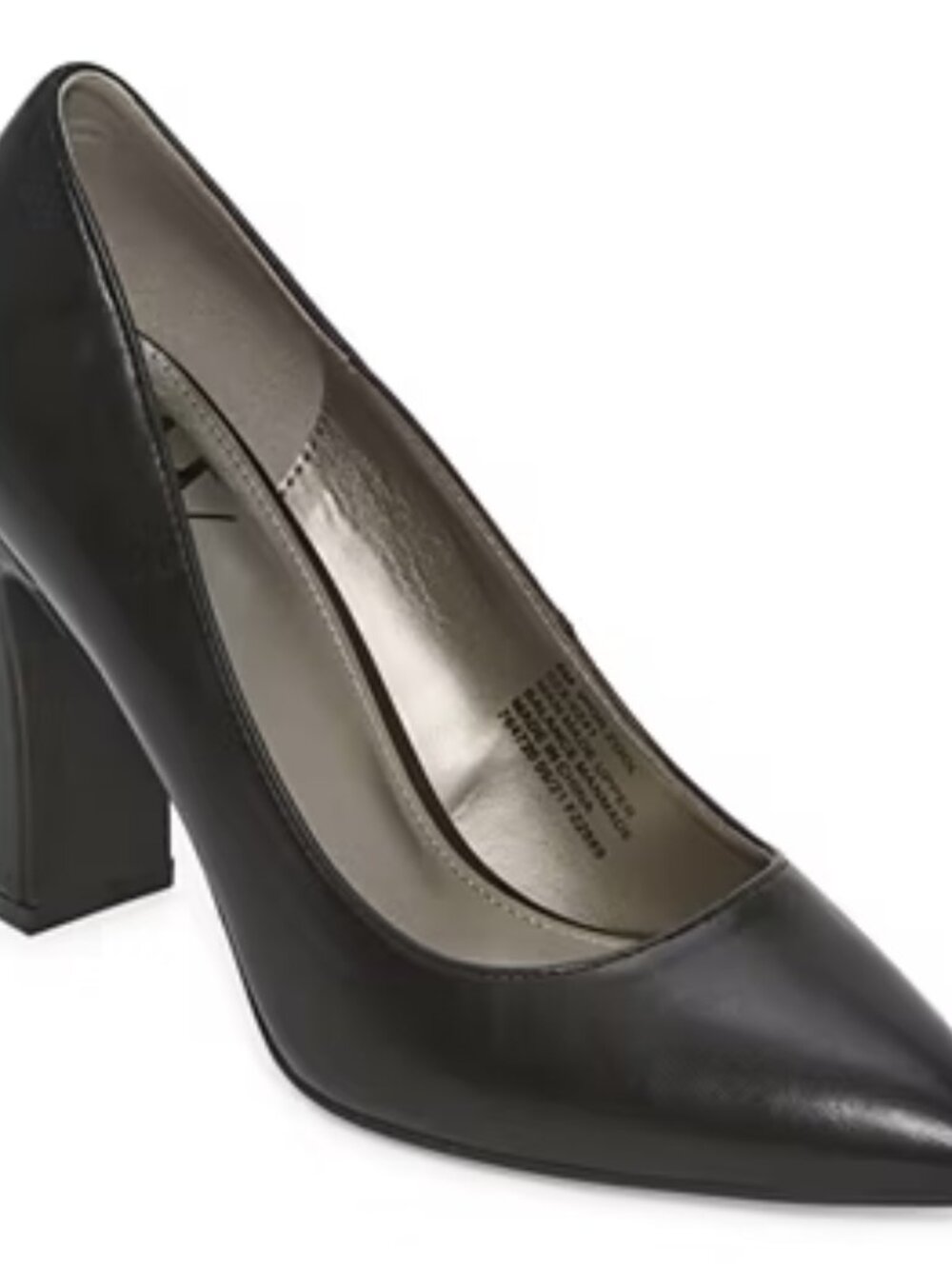 Women's Worthington Zool Pointed Toe Block Heel Pumps - Black - 5.5 - NIB